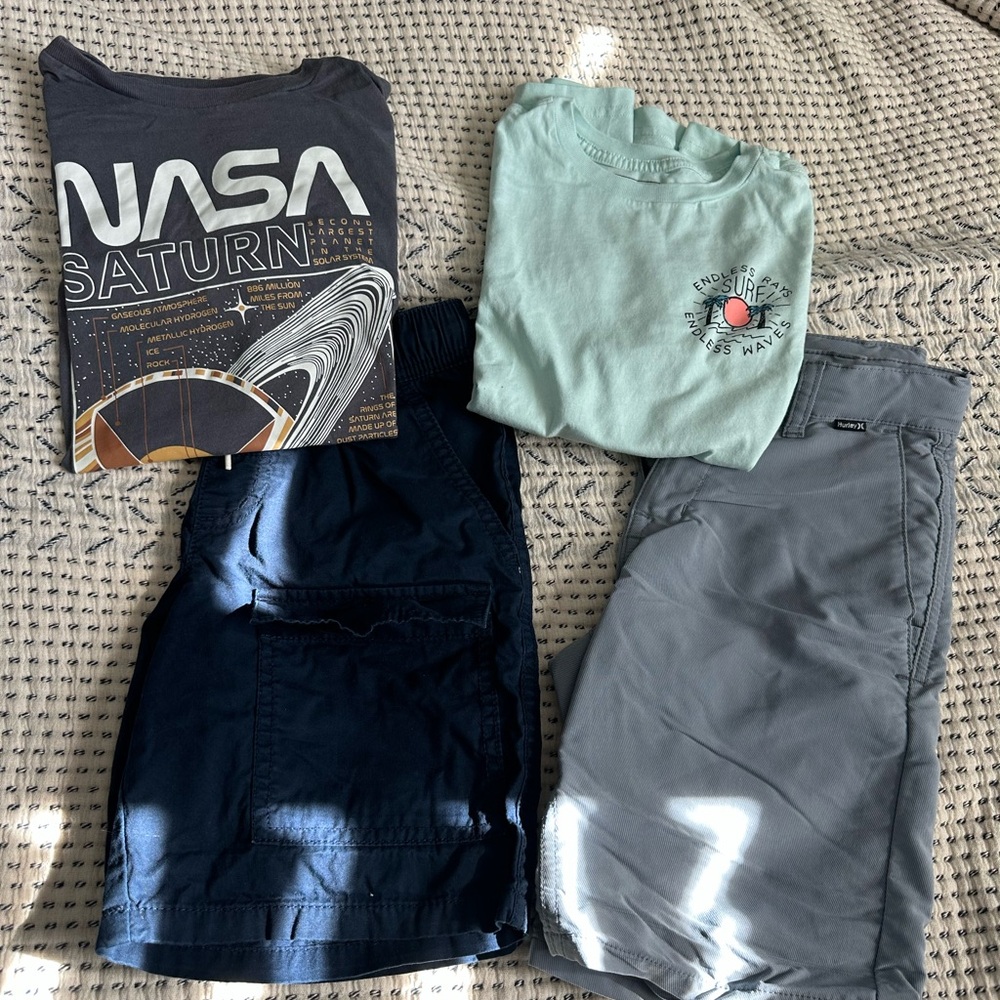 Hurley summer bundle Boys size 8-10 short sets